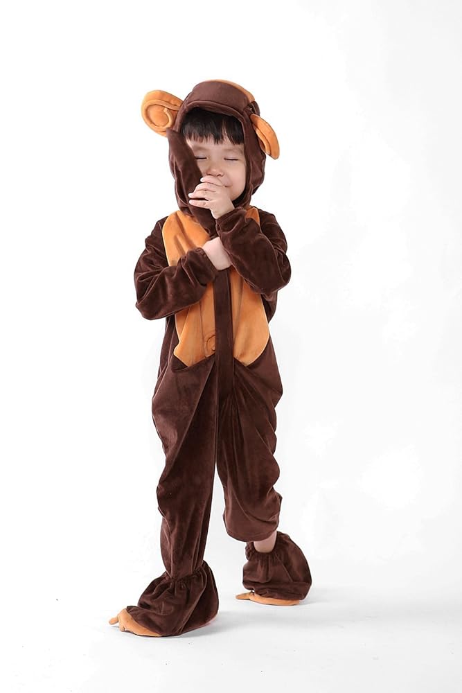 Amazon.co.jp: [Cosmoon] 子供用 ハロウィン サル 全身 着ぐるみ